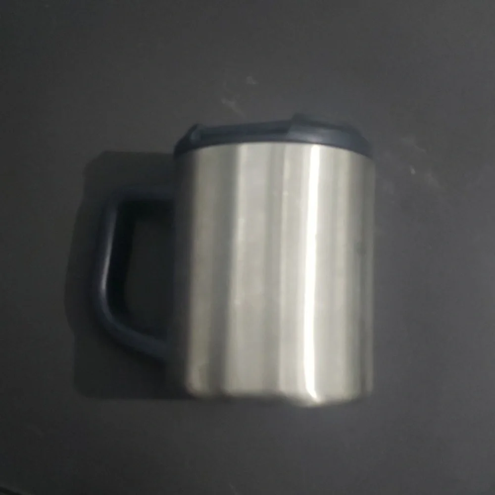 12 ounce‎ Stanley brand metal coffee cup with screw on lid